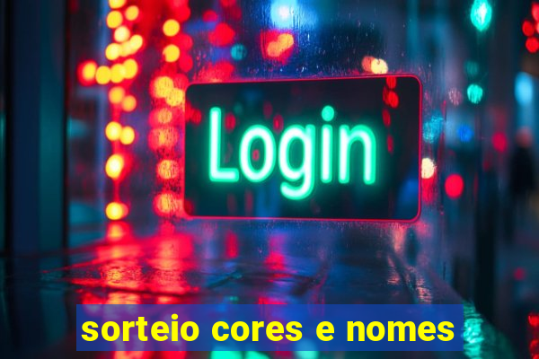 sorteio cores e nomes